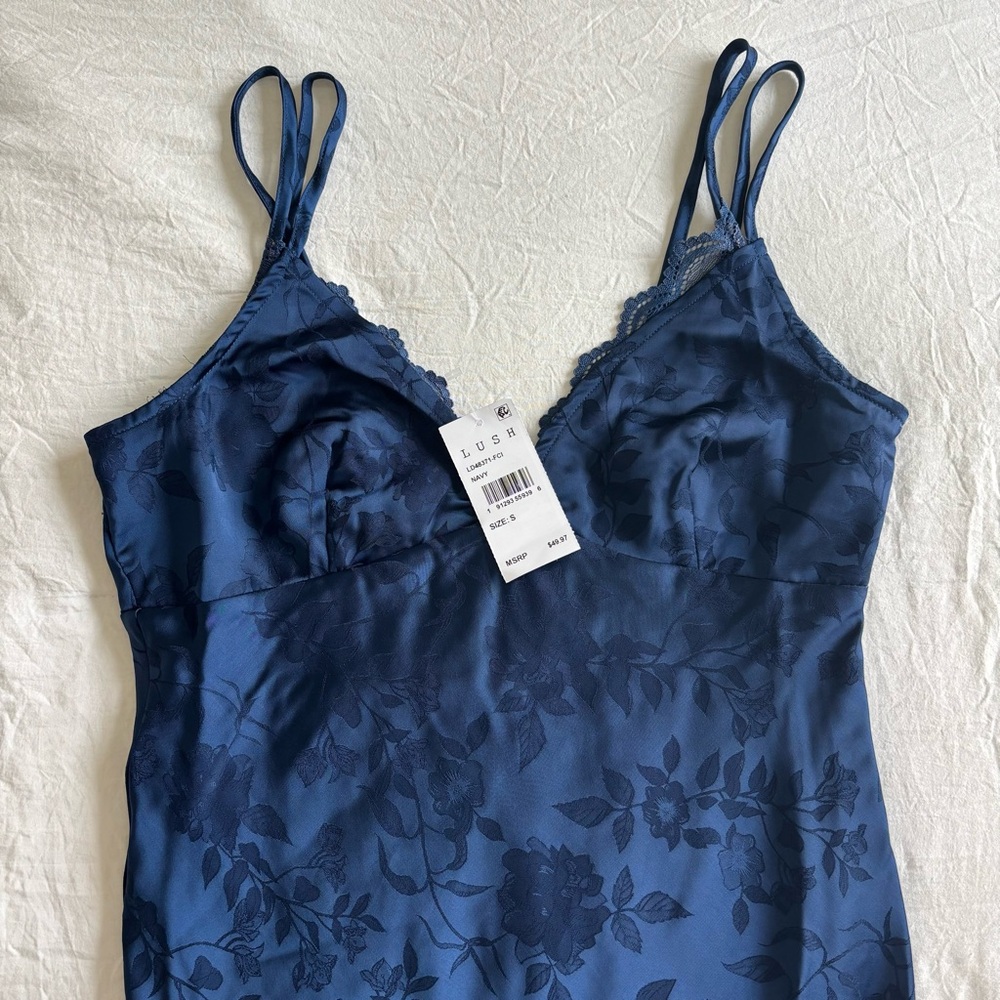 Nordstrom Lush Navy Floral Maxi Dress